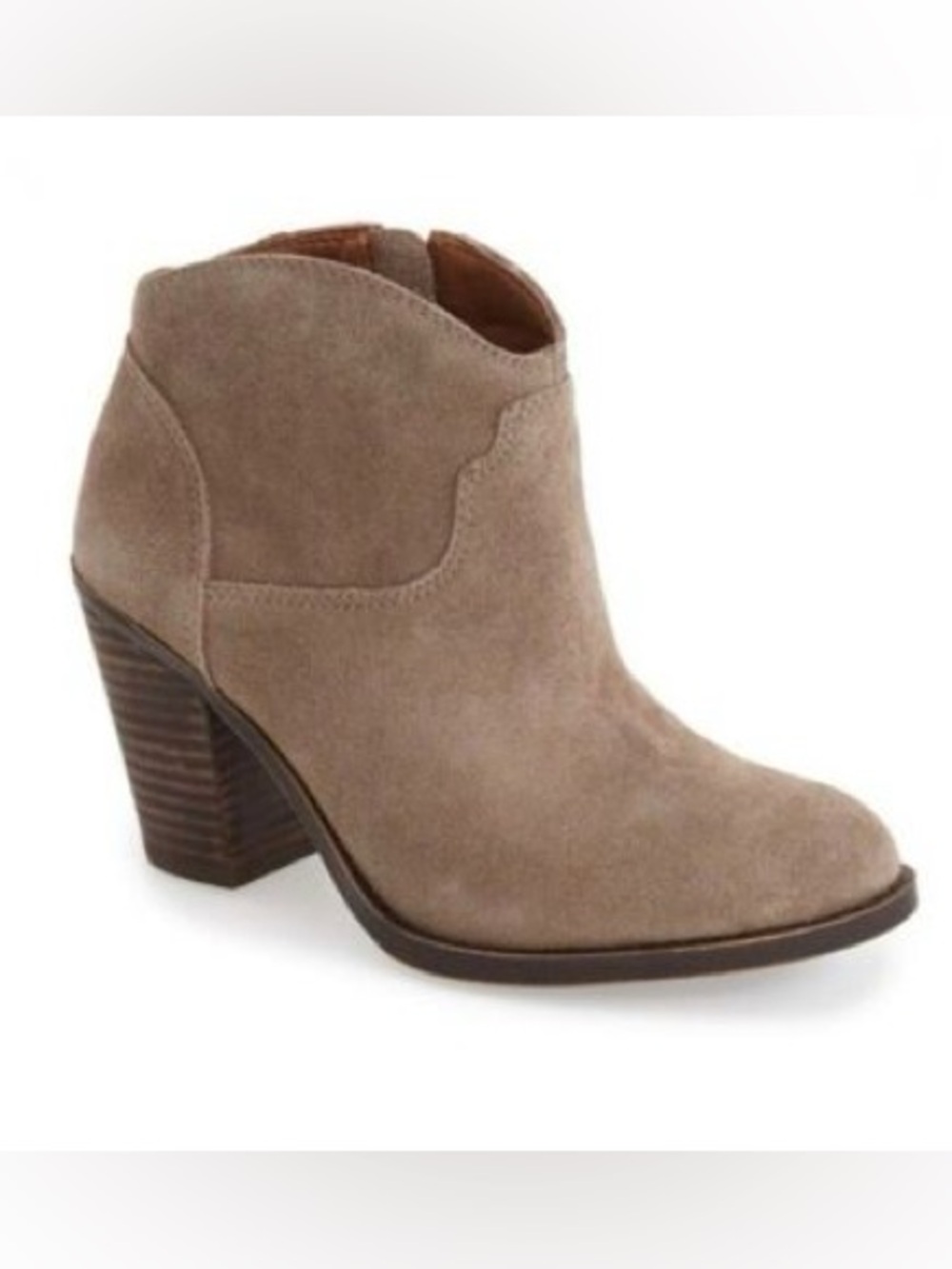 Lucky Brand leather heeled booties